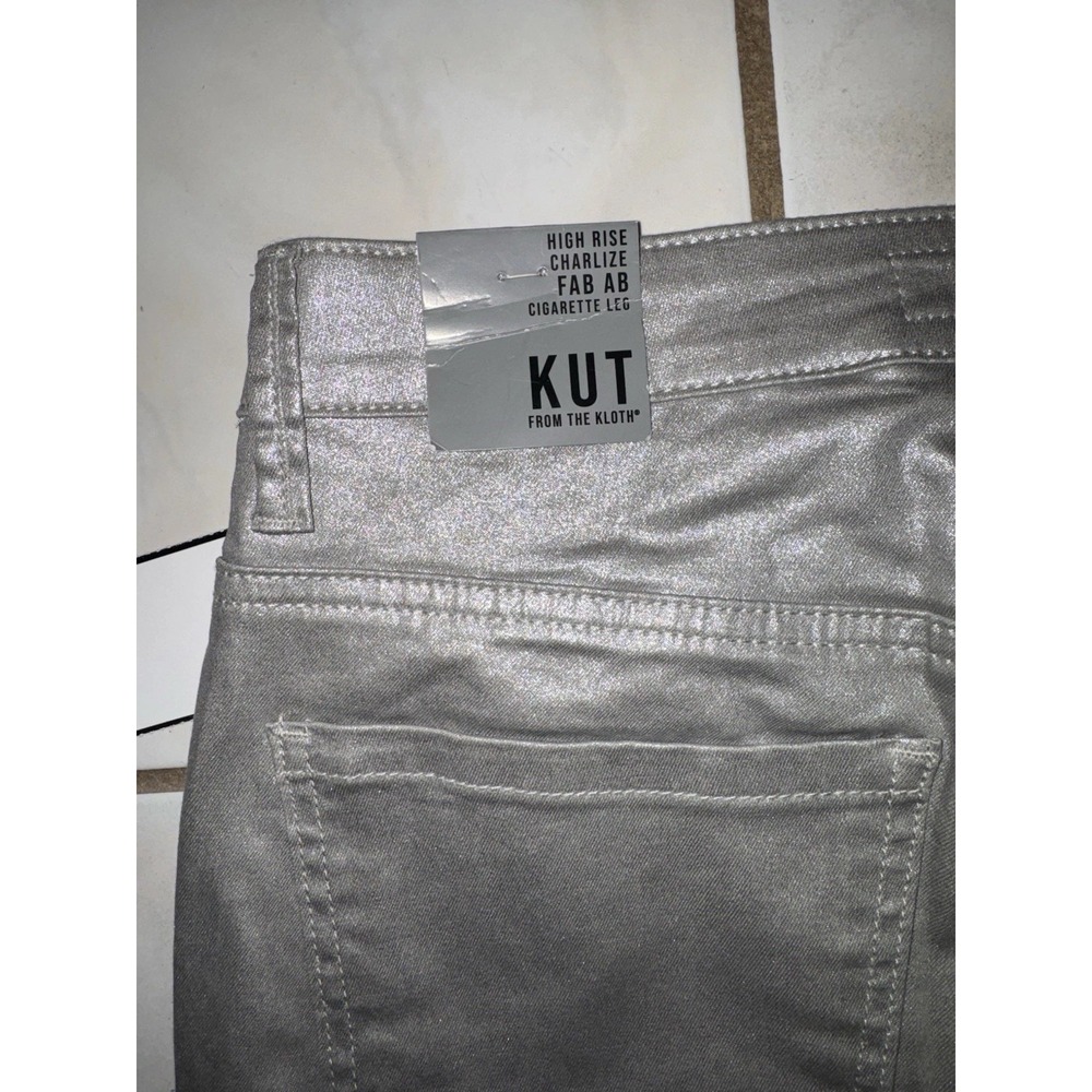 NWT Kut From The Kloth Charlize Coated Cigarette Leg Jeans Size 6 - Picture 8 of 16